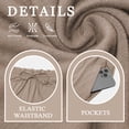 thumbnail image 4 of SWQZVT Fall Pants for Women Elastic Waistband Casual Womens Pants with Pockets Thermal Pants Women Autumn Winter Pants for Women Brown L, 4 of 9