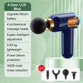 thumbnail image 2 of Muscle Massage Gun High Frequency Electric Massage Gun Deep Tissue Muscle Sport Relaxation Pain Relief Fascia Gun For Body Neck Shoulder Leg，Blue, 2 of 8