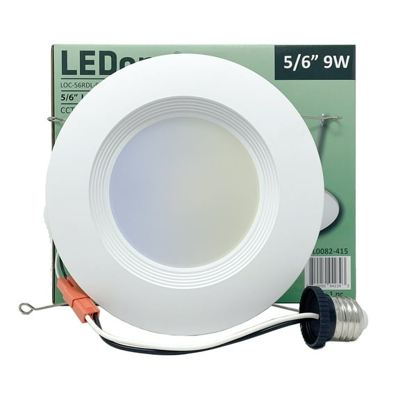LED One 6 Pack 5/6 Inch Residential Down Light 9W Multi-CCT 2700K/3000K/3500K/4000K/5000K