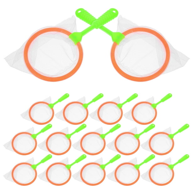 FELTECHELECTR Juego de 16 redes para pescar para niños (color aleatorio)