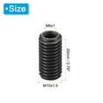 thumbnail image 2 of Uxcell 45# Carbon Steel Threaded Repair Insert Nut, 3pcs M6x1 to M10x1.5 Thread Sleeve Reducing Nut Adapter 20mm, 2 of 6