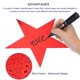 thumbnail image 3 of Recortes de Papel Estrella Unique Bargains Confeti Adornos para Cumpleaños Fiesta Aula Boda Rojo 5.9 Pulgadas Paquete de 50, 3 of 5