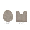 thumbnail image 2 of Better Trends 2 Piece Premium Bathroom Rug Set 100% Cotton Soft Tufted Reversible Bath Rug Water absorbent Bath Mat for Bathroom Shower and Tub Use, Edge Collection Beige (18" x 20" | 20" x 20"), 2 of 3