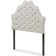 thumbnail image 1 of Baxton Studio Hilda Tufted Twin Panel Headboard in Grayish Beige, 1 of 6