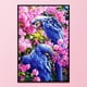 thumbnail image 2 of Cuadros Decorativos Loro azul de 11 quilates bordado con cuentas costura artesanal punto de cruz completo arte Animal JShteea Nuevos Originales, 2 of 8