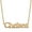 Yellow, variant on Women's 10K Yellow Gold Nameplate with Outline Necklace