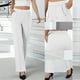 thumbnail image 1 of Pincandy Women's Solid Color Gabardine Pants - Elastic Waist with Unique Leg Line Design, Loose Fit with Side Pockets, Ideal for Casual & Active Lifestyles, 1 of 7