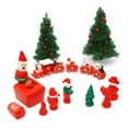 thumbnail image 6 of Wooden Christmas train decorative ornament with assembly, colorful design for holiday decor, size 9.44x2.16x0.98 inches, for mantel shelves table displays and gifts, 6 of 7