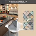 thumbnail image 5 of Yayeee Toggle Light Switch Wall Plate 1-Gang 4.5"x2.7" Home Decorative Outlet Cover, Green Art Pattern, 5 of 7