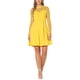 thumbnail image 2 of INSPIRE CHIC Vestido de Mujer de Malla con Corazón, Manga Larga Sheer, Estilo Gótico, Vestido de Cóctel Mini XS Amarillo, 2 of 6