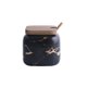 thumbnail image 1 of Cateissary Juego de tarros de especias de cerámica nórdica para condimentos, caja de almacenamiento de sal, botellas de condimentos mate, juego de Cocina y Comedor Negro/ sencillo Cateissary HA071194-04, 1 of 6