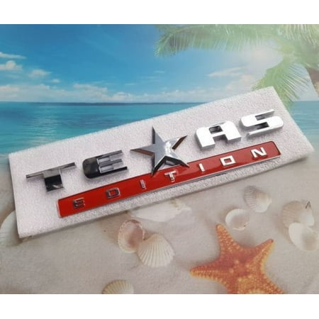 - ABS S/R TEXAS Edition Emblem Door Badge Decal Sticker Fit for Chevy Ford Dodge