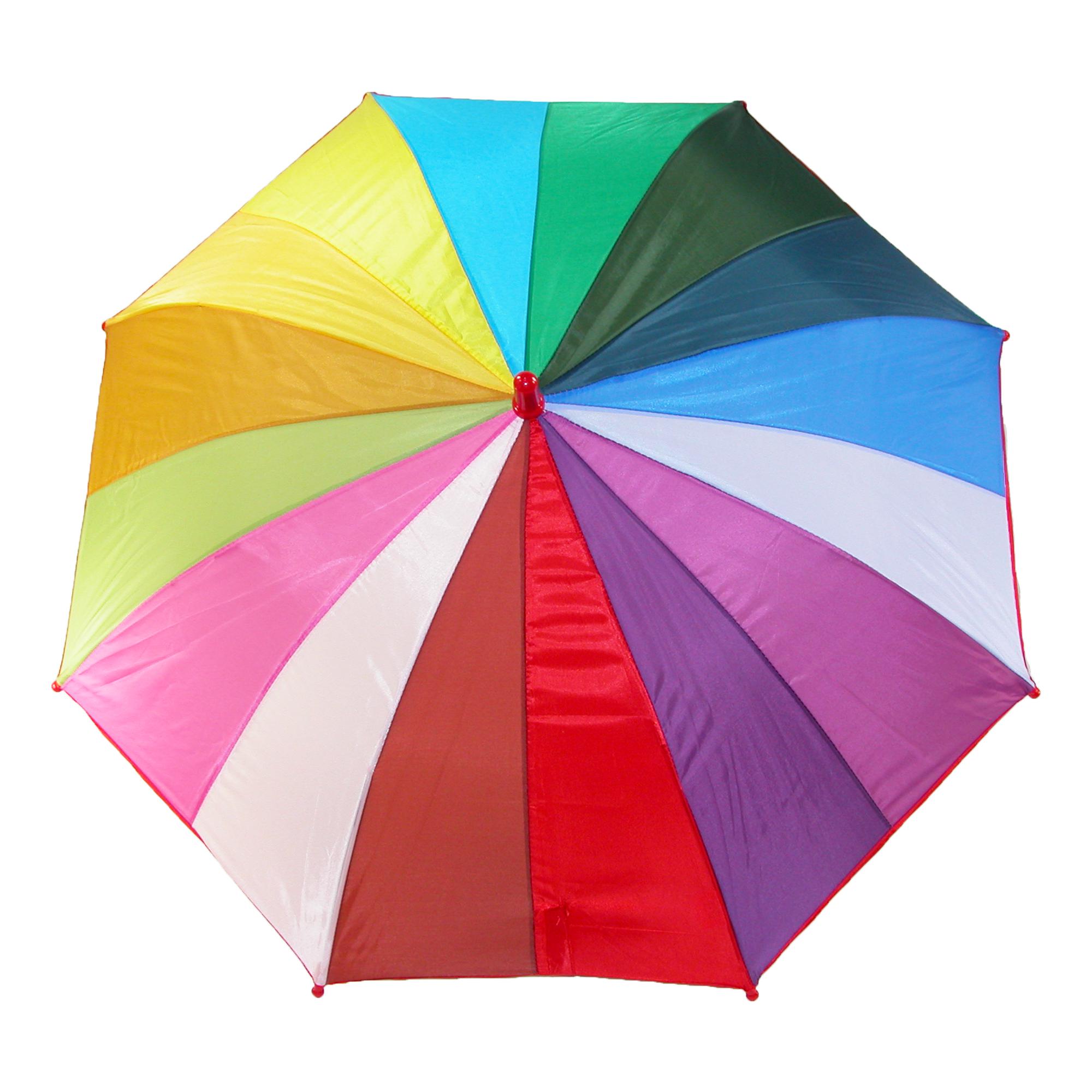 CTM Kids' Rainbow Color Stick Umbrella with Hook Handle Walmart Canada