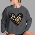 thumbnail image 5 of Womens 2026 Romance Tops Comfy Round-Neck Leopard Sweatshirt Valentines Fashion Print Long Sleeve Outfits Casual Love Tees Soft Daily Clothing Shirts, 5 of 5