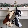 thumbnail image 5 of Cow Faux Christmas Stockings Faux Hanging Ornaments Candy Gift Bags for Christmas Decorations 20 Inch/ Christmas Sock Pendant 5, 5 of 6