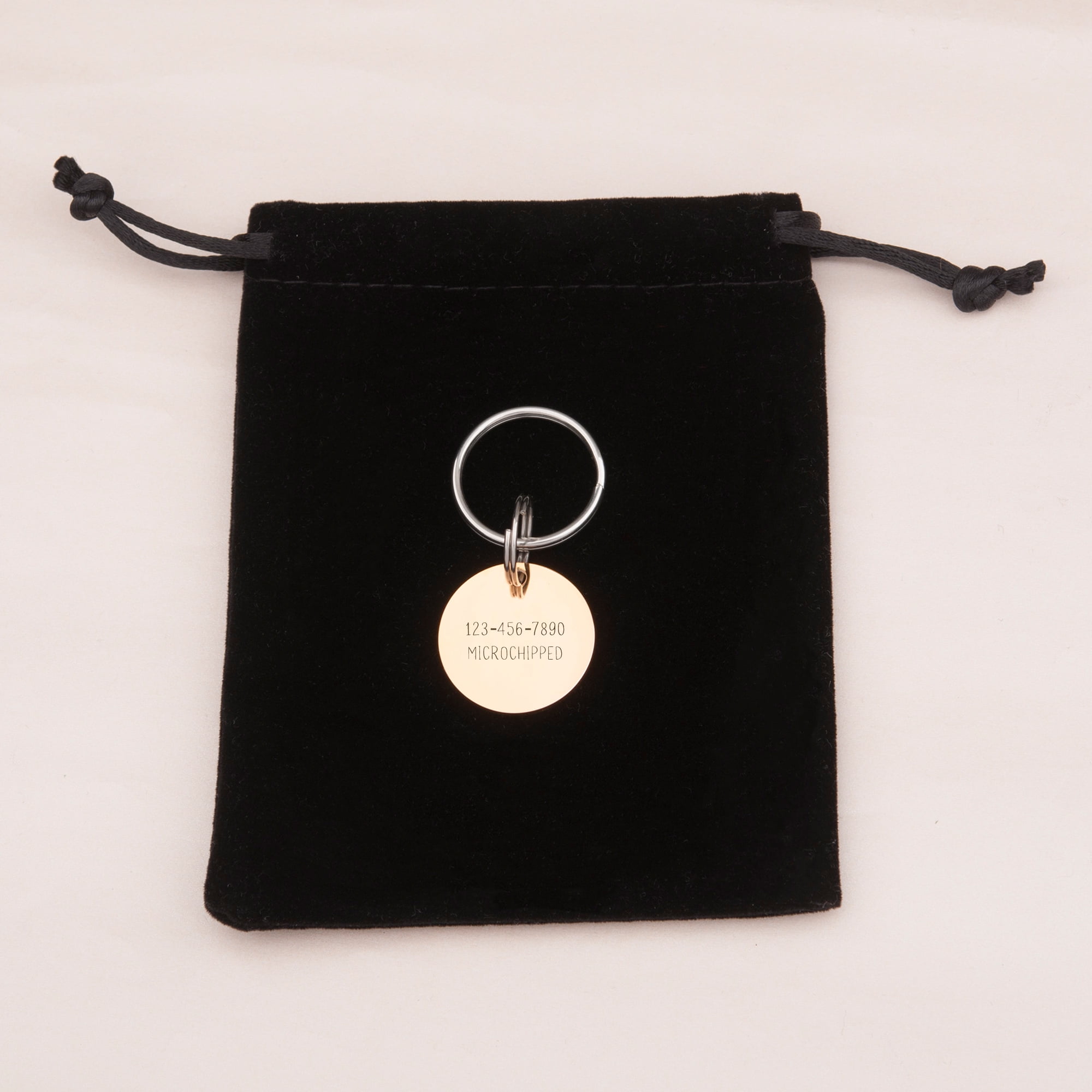 Custom Round Dog Tag - Engravable Dog Name and Ecg Design Pet ID Dog Tag - Personalized Pet Tags for Cat and Dogs - Small Medium Large Size - Stainless Steel Collar Pet Tags - Ships Next Day!