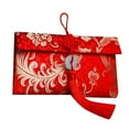 thumbnail image 5 of Brocade Fabric Chinese Knot New Year Red Envelope, High-grade Material, Sealed Design, for Lunar New Year Gifts, Dragon Year Celebrations, and Monetary Gifts, Red, by FAJHHA, 5 of 8