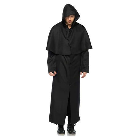 Leg Avenue Men's Plague Doctor Black Hooded Cloak
