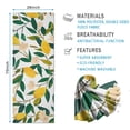 thumbnail image 2 of Yellow Lemon Fruit Flowers White Pattern Hot Yoga Mat Towel Non Slip for Hot Yoga - Quick-Drying Yoga Mat Cover with 4 Corner Pockets with Travel Bag - Hot Yoga Towel Non Slip 70"x26", 2 of 6
