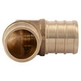 thumbnail image 2 of Shark Bite UC256LFA10 3/4" X 3/4" Brass PEX Elbow 10 Pack, 2 of 4