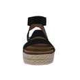 thumbnail image 3 of YOKI CHIARA-10 Women's Elastic Strappy Platform Espadrille Sandal With Ankle Strap, 3 of 4