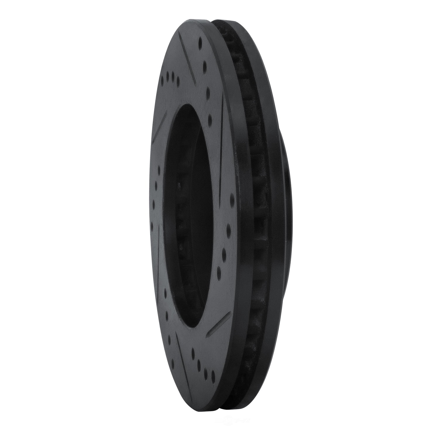 Dynamic Friction Company 633-76051L DFC Brake Rotor - Drilled And Slotted - Black