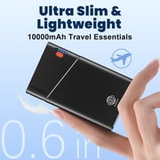 Aaoyun 22.5W 10000mAh Portable Power Pack with Built-in USB C Cable