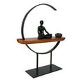 thumbnail image 2 of Zen Crescent Rainbow 7 Chakra Zones Black Yoga Avatar With Lotus Incense Burner, 2 of 8