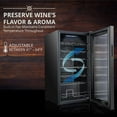 thumbnail image 6 of Ivation 28 Bottle Compressor Cooler Refrigerator with Wi-Fi Smart App, Black, 6 of 8