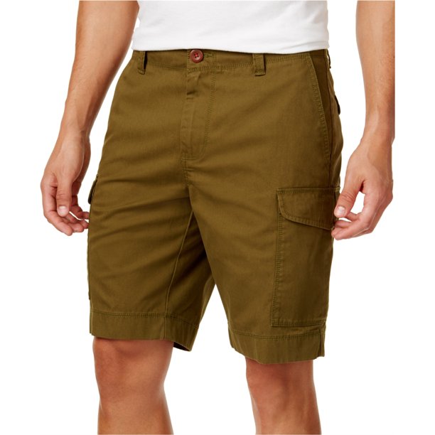 Tommy Hilfiger Mens Cotton Casual Cargo Shorts, Verde, 34 Tommy Hilfiger Carga