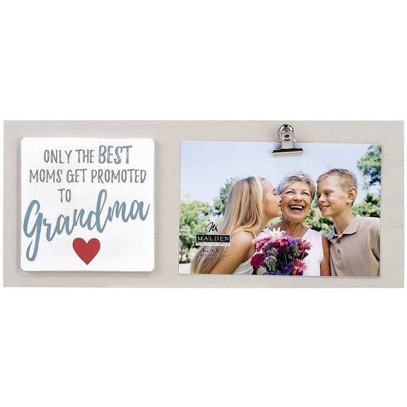 BEST MOMS GET PROMOTED TO GRANDMA Clip Frame by Malden - 4x6