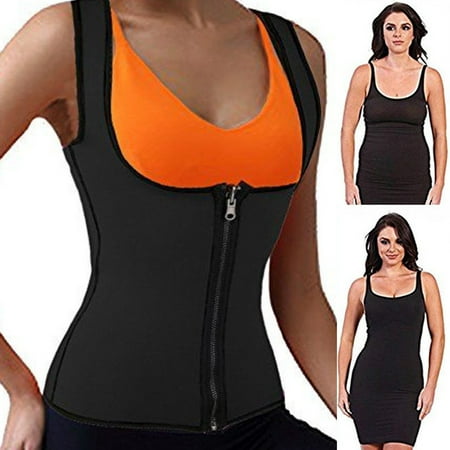 SLIMBELLE Neoprene Sauna Suit Sweat Tank Top Vest for Women Sport Girdle Weight