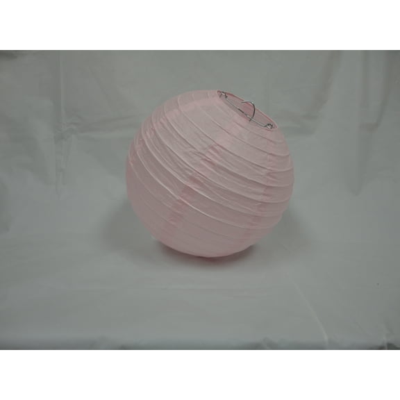 8" LIGHT PINK CHINESE PAPER LANTERNS 10 COUNTS