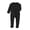 Black, variant on QNANSPI Baby Boys and Girls Romper, Toddler One Piece Jumpsuit, Infant Footed Coverall Solid Color Round Neck Long Sleeve Jumpsuit With Pocket Zipper for 3-18 Months Babies