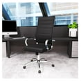 Benmar Modern HighBack Adjustable Swivel Leather Office Chair, 22.5 x