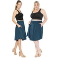 thumbnail image 2 of Stretch Is Comfort Women's and Plus Size Scoop Hem Flare Pocket Skirt | Adult Small- 5x, 2 of 6