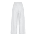 thumbnail image 4 of Mercatoo Girls' Twill Pull on Denim Pants Elastic Waist Wide Leg Jeans for Girls Stretchy Baggy 𝐏alazzo Straight Leg Chambray Pants, 4 of 9