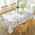 thumbnail image 2 of Spring Summer Tablecloth with Umbrella Hole Rectangle 60x120 Inch Spill Proof Wrinkle Free Floral Watercolor Zippered Table Cloth, Soft Fabric Table Cover for Dining, Party, Picnic, Indoor, Outdoor, 2 of 7
