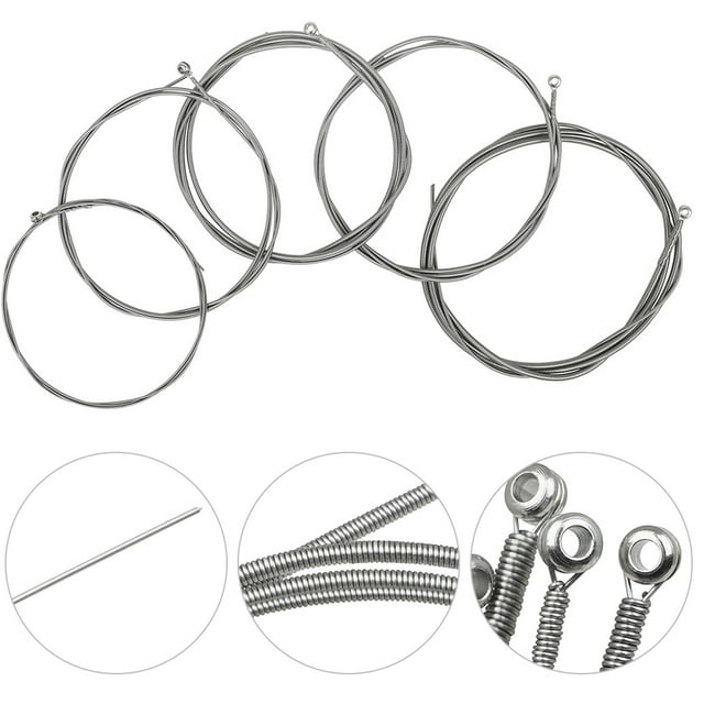OULII 5 Pcs Accessoires de Guitare Basse pour Remplacer les Cordes et Utilisation Durable avec Alliage de Carbone