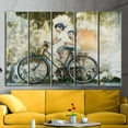 thumbnail image 4 of Graffiti Art Canvas, Modern Canvas Art, Abstract Canvas Art, Fashion Art Canvas, Penang Malaysia Art, Children On Bike Canvas Art, Canvas Wall Decor - 3P-Natural Framed, 4 of 9