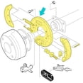 thumbnail image 6 of Golf Cart Brake Assembly, Rear Brake Cluster Driver Side & Passenger Side fit  DS & Precedent 1995-Up,EZGO 1982-Up,fit Yamaha 1982-2006, OEM# 101823301, 103380202, 17081G1, J17-27209-00, 6 of 6