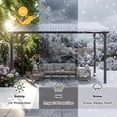 thumbnail image 6 of NETAJE 10'x12' Outdoor Metal Gazebo, Hardtop Wall Mounted Gazebo & Pergola with Metal Sloping Roof, for Backyard, Deck, Patio, 6 of 7