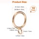 thumbnail image 3 of Uxcell 10-Pack Anillo de Cortina con Ojal 1 Pulgada ID Se Ajusta a Varilla de Cortina de 3/4 Pulgadas Anillos de Drapería de Metal Dorado, 3 of 7