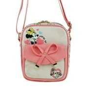 Disney Minnie Mouse 8" Vegan Leather Crossbody Shoulder Bag