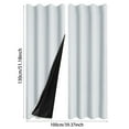 thumbnail image 3 of 2 Panels Grommet Blackout Curtain for Living Room Doorway, Light Blocking Drapes, Thermal Insulated, Noise Reduction, 20 Inches Wide x 51 Inches Long, 3 of 5