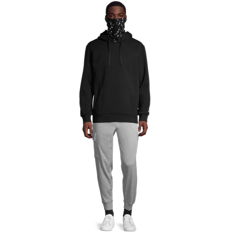 This travel hoodie has a built-in face mask 