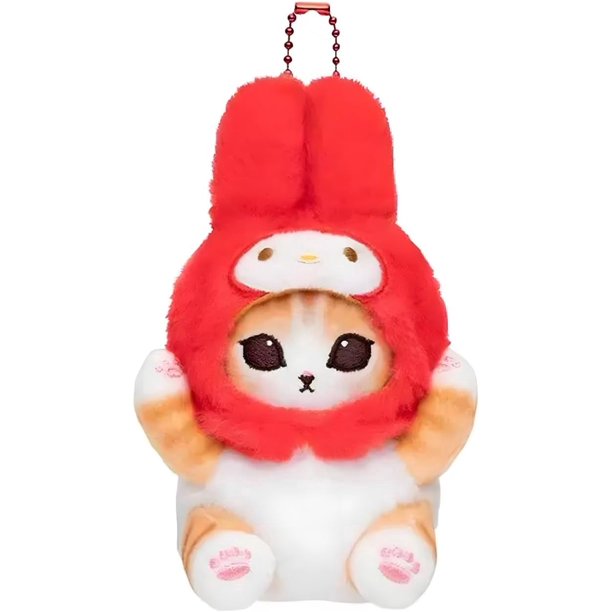 Mofusand Llavero de peluche con diseño de gato, lindos animales de peluche, llavero, colgador de bolsas, elegante, día del niño, Navidad, regalo de celebración de Año Nuevo, muñeca Mofusand Hippers