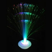Party Pack of 12 Flashing Panda LED Light-Up Multi-Color Flashing Fiber Optic Centerpiece, White UFO Base