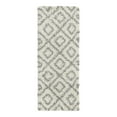 thumbnail image 3 of Unique Loom Trellis Shag Collection Area Rug - Ruth (2' x 5' Runner Ivory/Gray), 3 of 11