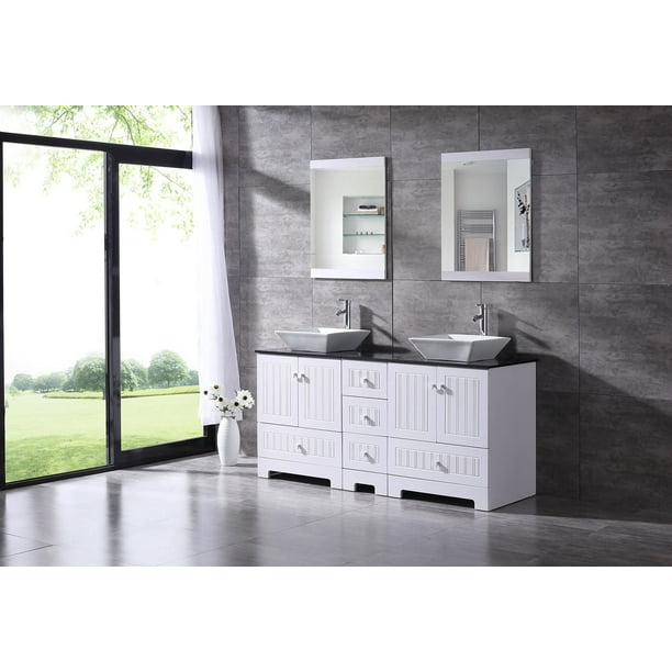 Double Bathroom Vanity Cabinets, Vanity And Cabinet Combo